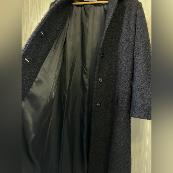 Bromley Collection Women's Size 14 Black Lined Wool Blend Long Coat EUC - Picture 4 of 7